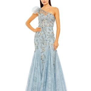 One Shoulder Embellished Mermaid Gown | One of a Kind | Sz. 2