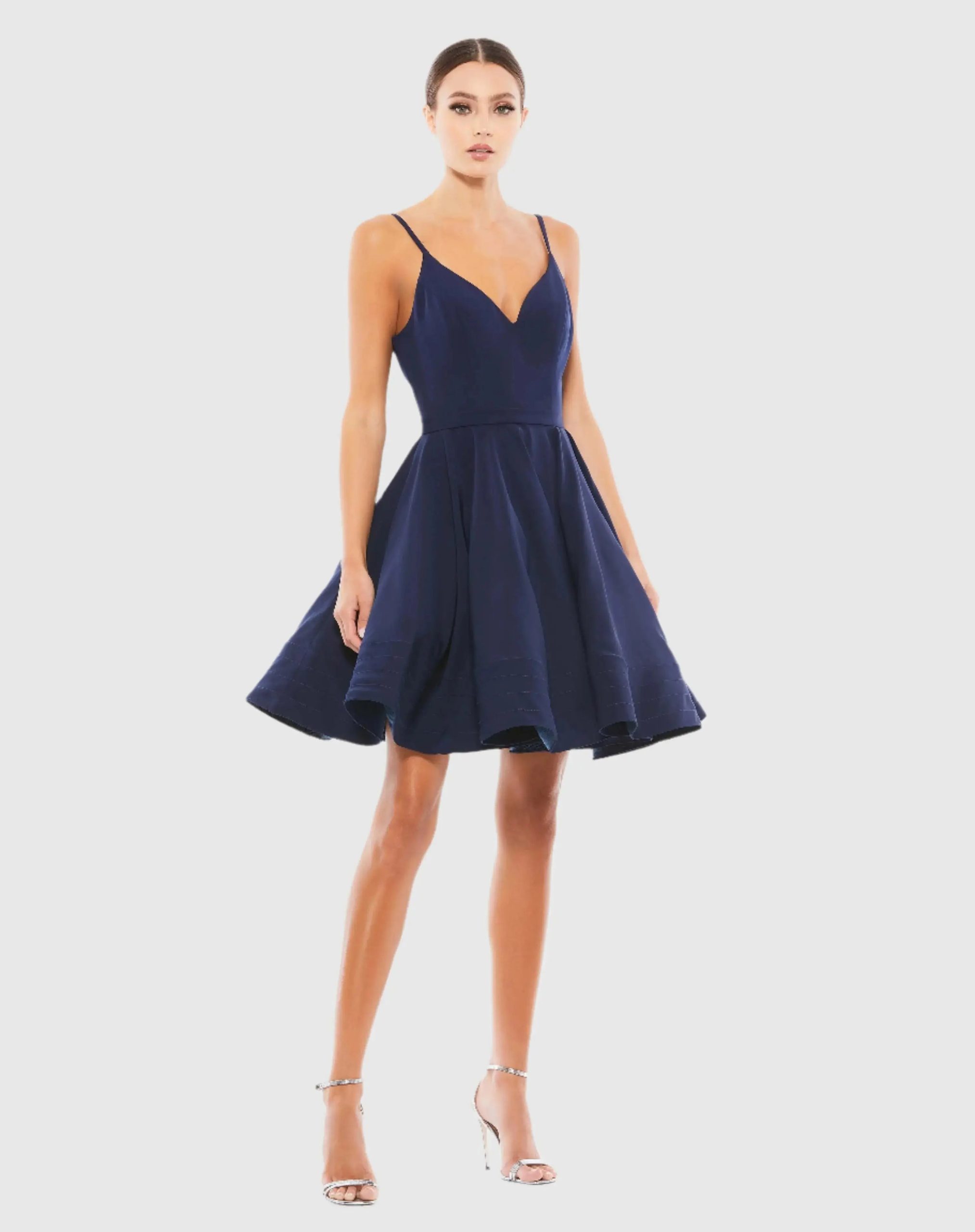Low Back A-Line Party Dress - Image 5