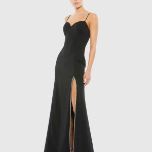 Sweetheart Evening Gown w/ Rhinestone Accents