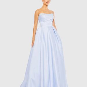Blue Strapless Sweetheart Ballgown - FINAL SALE
