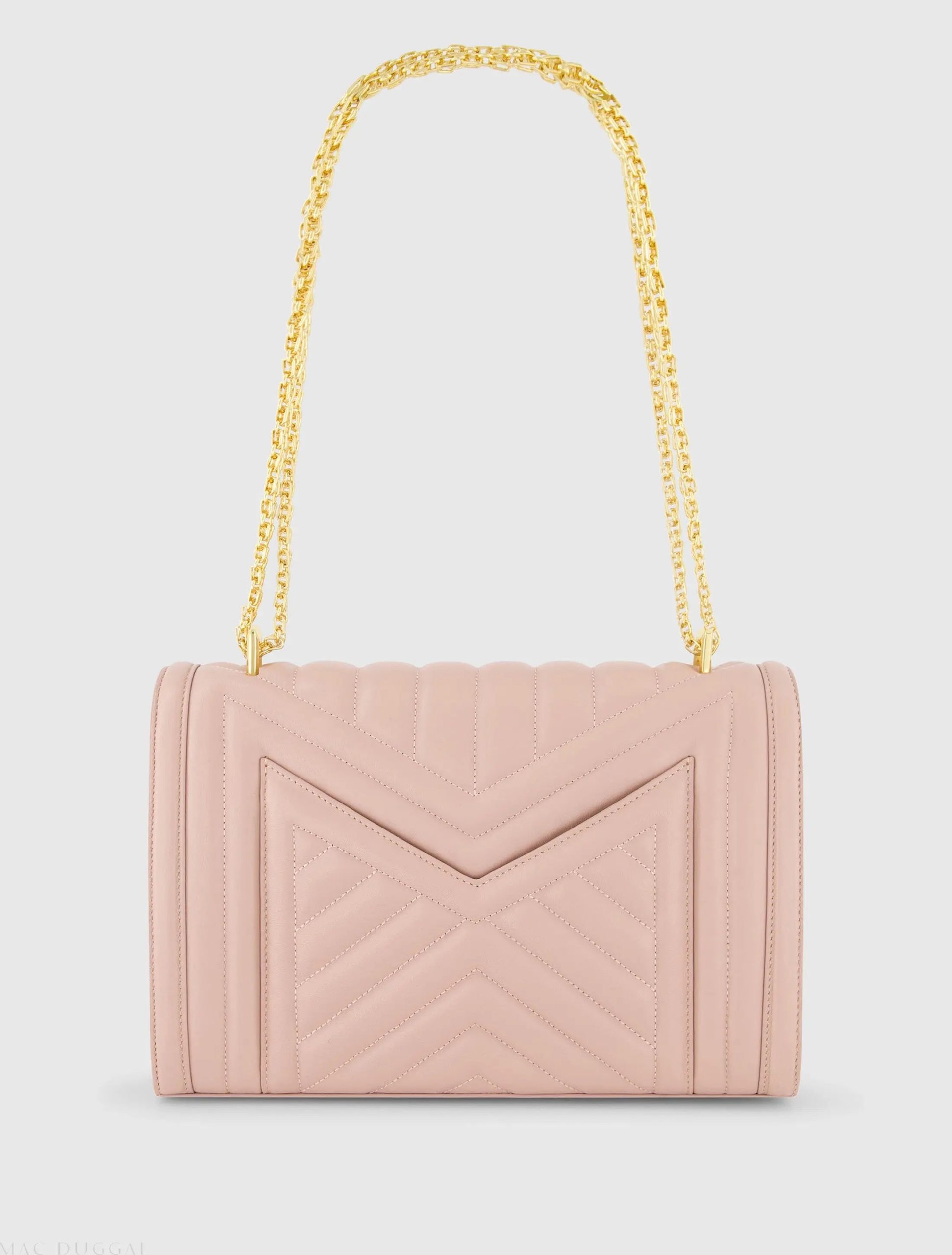 Pink Quilted Napa Leather Handbag With Gold Hardware - FINAL SALE - Image 3