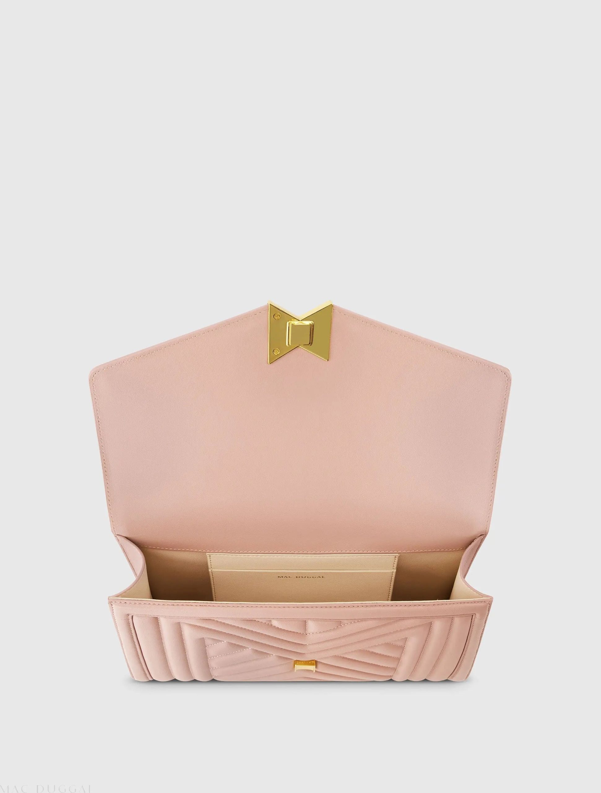Pink Quilted Napa Leather Handbag With Gold Hardware - FINAL SALE - Image 4